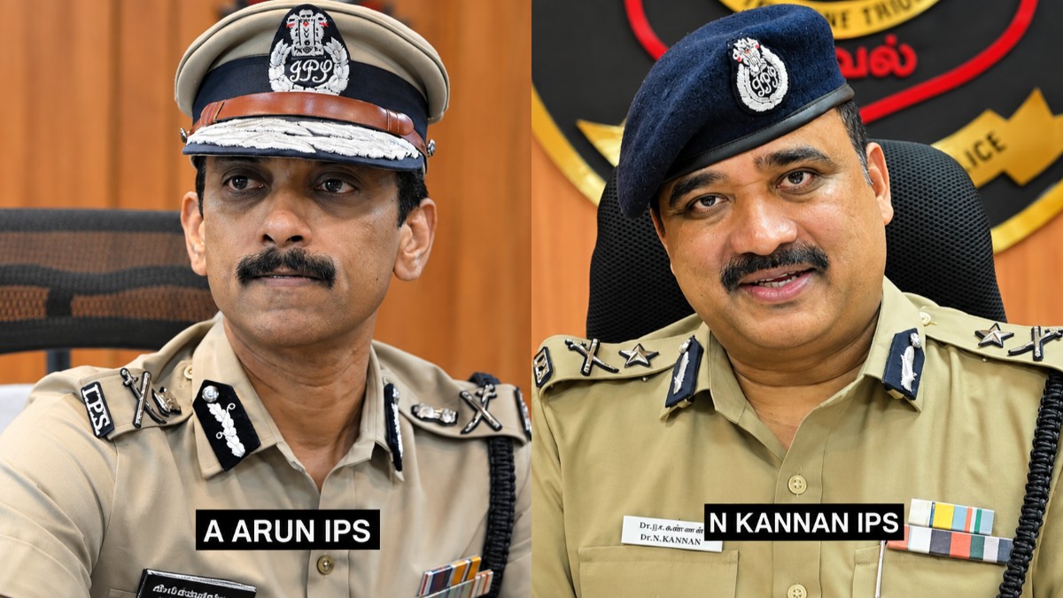 Two IPS officers in Tamil Nadu brought under compulsory wait