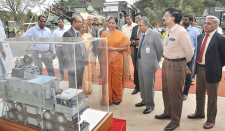 Raksha Mantri makes her maiden visit to BEL