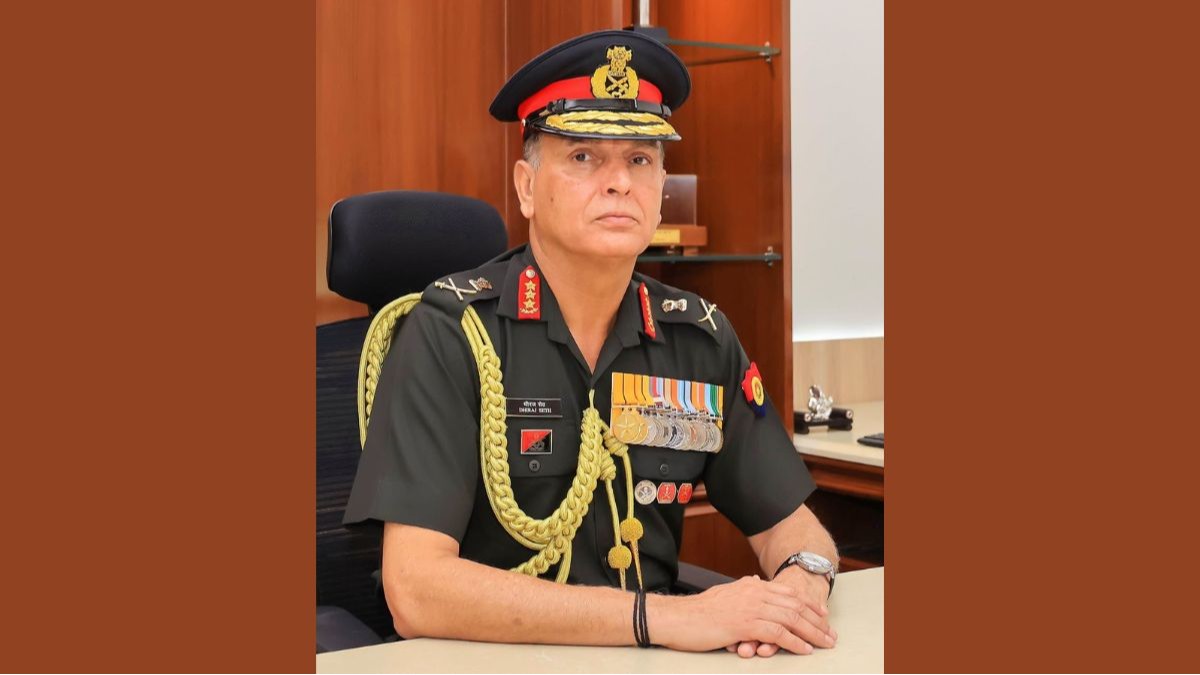 Army Chief Gen Dhiraj Seth interacts with Samudra Pradakshina women officers