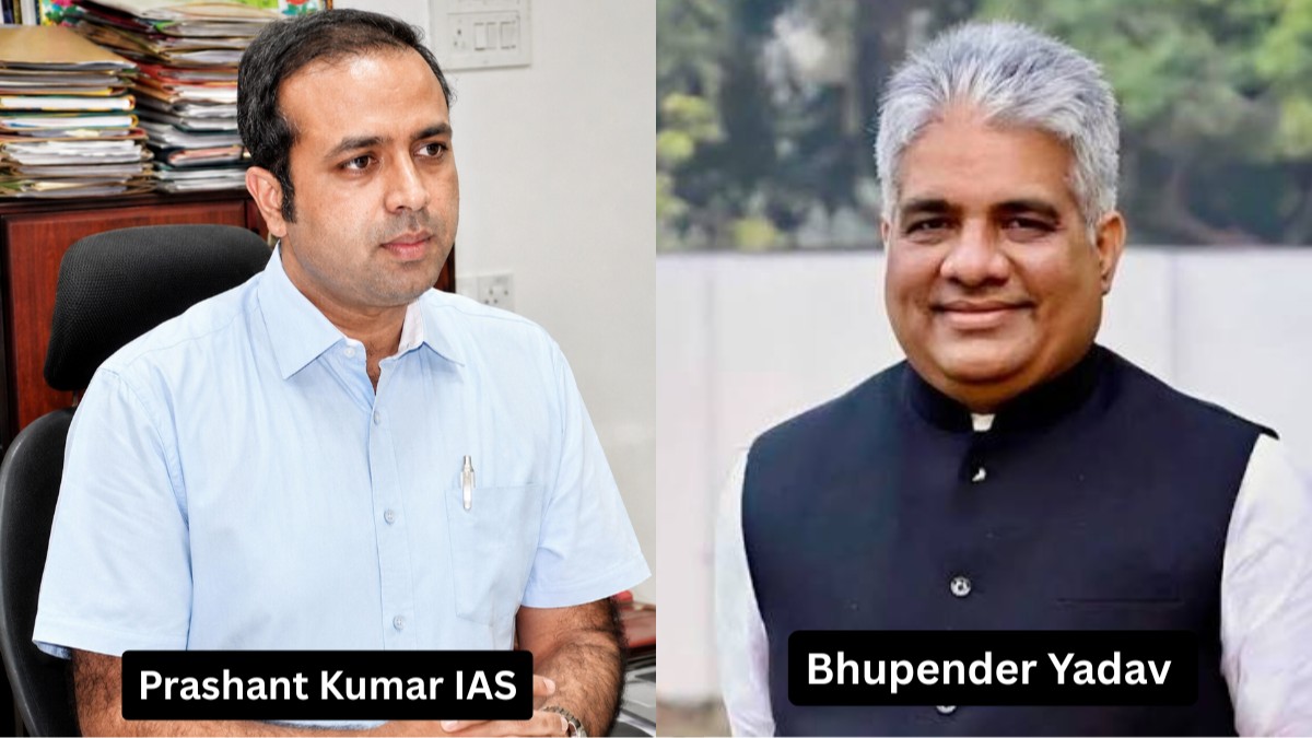 Prashant Kumar relieved to join as PS to Bhupender Yadav